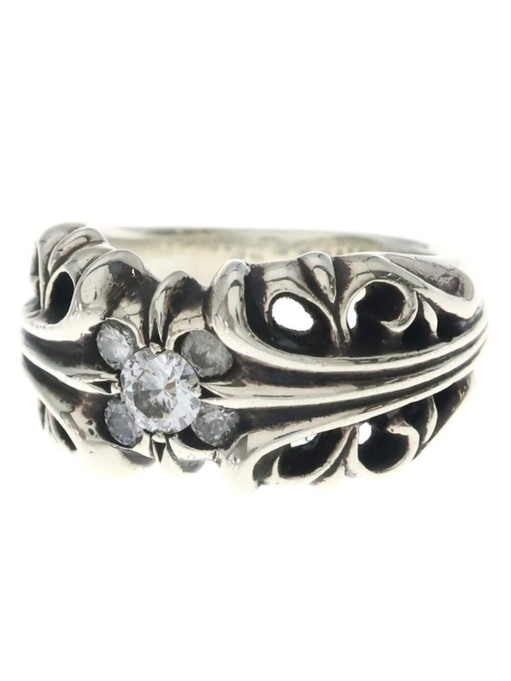 Chrome Hearts K&t Dia Silver Ring
